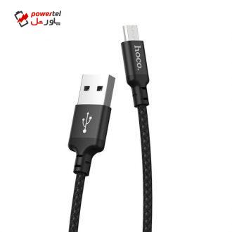 کابل تبدیل USB به microUSB هوکو مدل X14 طول 1 متر