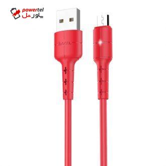 کابل تبدیل USB به microUSB هوکو مدل X30 طول 1 متر کابل تبدیل USB به microUSB هوکو مدل X30 طول 1 متر