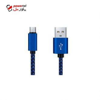 کابل تبدیل USB به microUSB ولگا مدل VOLGA-NY20 طول 0.2 متر