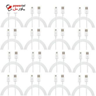 کابل تبدیل USB به microUSB کد 454874 طول 1 متر بسته 16 عددی کابل تبدیل USB به microUSB کد 454874 طول 1 متر بسته 16 عددی