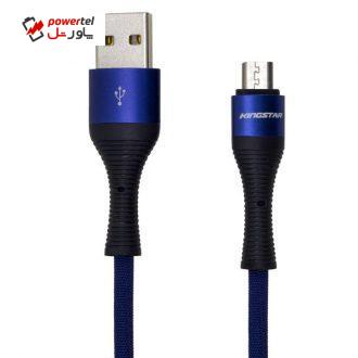 کابل تبدیل USB به microUSB کینگ استار مدل K27 A طول 1 متر کابل تبدیل USB به microUSB کینگ استار مدل K27 A طول 1 متر