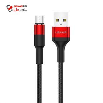 کابل تبدیل USB به microUSB یوسمز مدل SJ 221 طول 1.2 متر کابل تبدیل USB به microUSB یوسمز مدل SJ 221 طول 1.2 متر