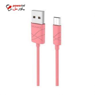 کابل تبدیل USB به microUSB یوسمز مدل US-SJ039 طول 1 متر کابل تبدیل USB به microUSB یوسمز مدل US-SJ039 طول 1 متر