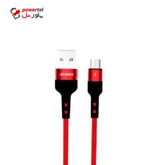 کابل تبدیل USB به microUSB یوسمز مدل US-SJ312 U26 طول 1 متر کابل تبدیل USB به microUSB یوسمز مدل US-SJ312 U26 طول 1 متر