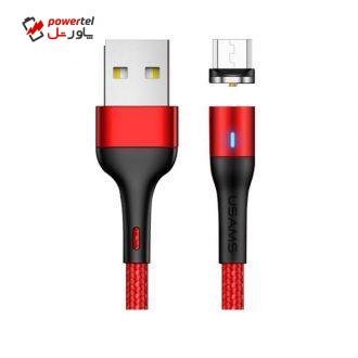 کابل تبدیل USB به microUSB یوسمز مدل US-SJ338 U29 طول 2 متر کابل تبدیل USB به microUSB یوسمز مدل US-SJ338 U29 طول 2 متر