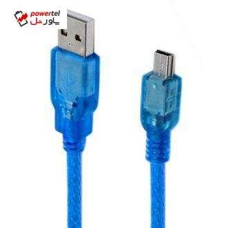 کابل تبدیل USB به miniUSB دی نت مدل FX0302 طول 0.3 متر کابل تبدیل USB به miniUSB دی نت مدل FX0302 طول 0.3 متر