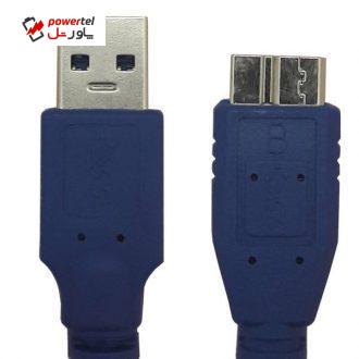 کابل تبدیل USB 3.0 به micro-B مدل پی نت به طول 1.5 متر کابل تبدیل USB 3.0 به micro-B مدل پی نت به طول 1.5 متر