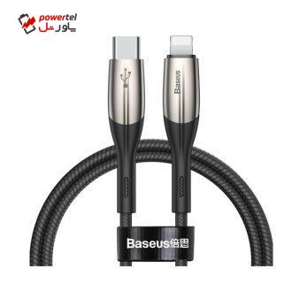 کابل تبدیل USB-C به لایتنینگ باسئوس مدل CATLSP-A01 طول 0.5 متر کابل تبدیل USB-C به لایتنینگ باسئوس مدل CATLSP-A01 طول 0.5 متر