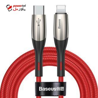 کابل تبدیل USB-C به لایتنینگ باسئوس مدل CATLSP-B09 طول 2 متر کابل تبدیل USB-C به لایتنینگ باسئوس مدل CATLSP-B09 طول 2 متر
