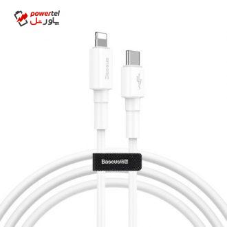 کابل تبدیل USB-C به لایتنینگ باسئوس مدل CATLSW-02 طول 1 متر