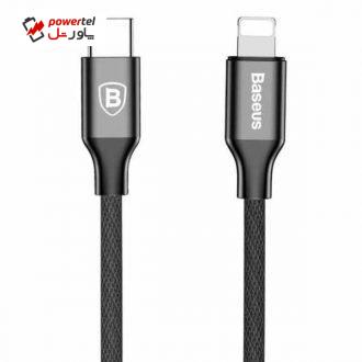 کابل تبدیل USB-C به لایتنینگ باسئوس مدل Yiven طول 1 متر