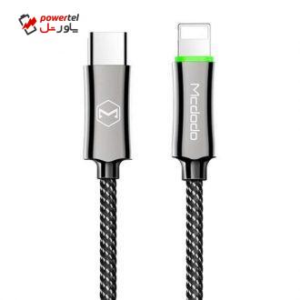 کابل تبدیل USB-C به لایتنینگ مک دودو مدل CA-6151 طول 1.8 متر کابل تبدیل USB-C به لایتنینگ مک دودو مدل CA-6151 طول 1.8 متر