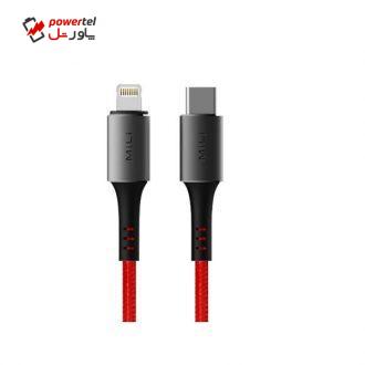 کابل تبدیل USB-C به لایتنینگ میلی مدل HI-L90 طول 1 متر کابل تبدیل USB-C به لایتنینگ میلی مدل HI-L90 طول 1 متر