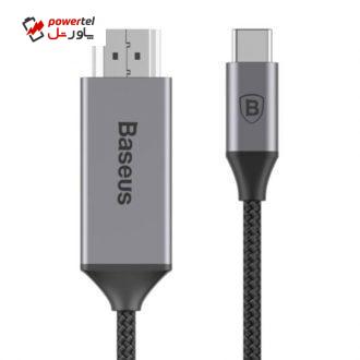 کابل تبدیل USB-C به HDMI باسئوس مدل CATSY طول 1.8 متر کابل تبدیل USB-C به HDMI باسئوس مدل CATSY طول 1.8 متر