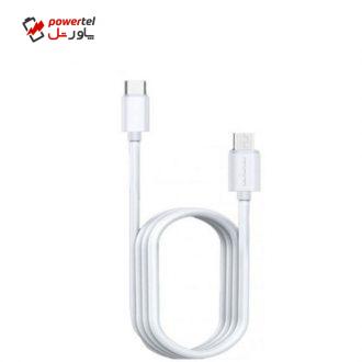 کابل تبدیل USB-C به microUSB دبلیو یو دبلیو مدل X77 طول 1 متر کابل تبدیل USB-C به microUSB دبلیو یو دبلیو مدل X77 طول 1 متر