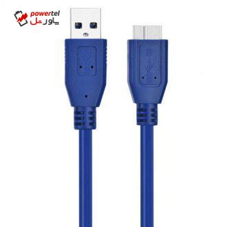 کابل تبدیل USB3.0 به micro-B پرومکس مدل AM/HDD طول 1 متر کابل تبدیل USB3.0 به micro-B پرومکس مدل AM/HDD طول 1 متر