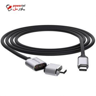 کابل مغناطیسی USB-C به USB-C گریفین مدل Magnetic Breaksafe به طول 1.8 متر کابل مغناطیسی USB-C به USB-C گریفین مدل Magnetic Breaksafe به طول 1.8 متر