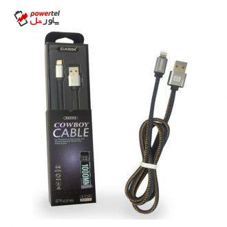 کابل USB به لایتنینگ کسیم مدل A-C25 طول 1متر کابل USB به لایتنینگ کسیم مدل A-C25 طول 1متر