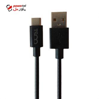 کابل USB به USB-C تسکو مدل TC C181 طول 1 متر کابل USB به USB-C تسکو مدل TC C181 طول 1 متر