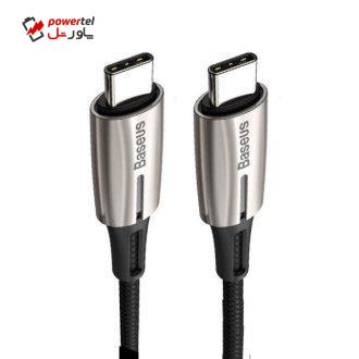 کابل USB-C باسئوس مدل CATSD-J طول 1 متر کابل USB-C باسئوس مدل CATSD-J طول 1 متر
