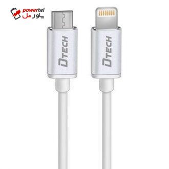 کابل USB-C  به لایتنینگ دیتک مدل DT-T0011 طول 1 متر