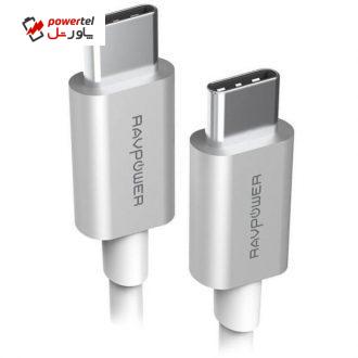 کابل USB-C به USB-C راو پاور مدل RP-TPC001 طول 2 متر کابل USB-C به USB-C راو پاور مدل RP-TPC001 طول 2 متر