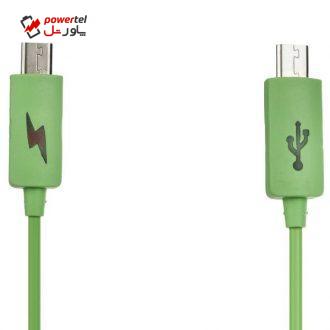 کابل microUSB مدل Emergency phone charging طول 0.25 متر