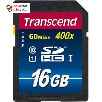 کارت حافظه SDHC ترنسند مدل Premium کلاس 10 استاندارد UHS-I U1 سرعت 60MBps 400X ظرفیت 16 گیگابایت کارت حافظه SDHC ترنسند مدل Premium کلاس 10 استاندارد UHS-I U1 سرعت 60MBps 400X ظرفیت 16 گیگابایت