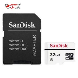 کارت حافظه microSDHC سن دیسک کلاس 10 استاندارد UHS-I U1 سرعت 20MBps ظرفیت 32 گیگابایت به همراه آداپتور SD کارت حافظه microSDHC سن دیسک کلاس 10 استاندارد UHS-I U1 سرعت 20MBps ظرفیت 32 گیگابایت به همراه آداپتور SD