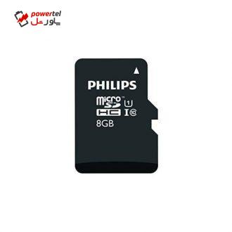 کارت حافظه microSDHC فیلیپس مدل FM08MD45B کلاس 10 استاندارد UHS-I U1 سرعت 80MBps ظرفیت 8 گیگابایت کارت حافظه microSDHC فیلیپس مدل FM08MD45B کلاس 10 استاندارد UHS-I U1 سرعت 80MBps ظرفیت 8 گیگابایت
