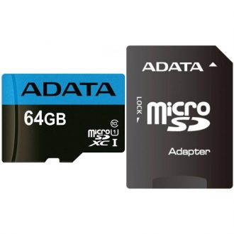 کارت حافظه microSDXC ای دیتا مدل Premier کلاس 10 استاندارد UHS-I U1 سرعت 85MBps همراه با آداپتور SD ظرفیت 64 گیگابایت کارت حافظه microSDXC ای دیتا مدل Premier کلاس 10 استاندارد UHS-I U1 سرعت 85MBps همراه با آداپتور SD ظرفیت 64 گیگابایت