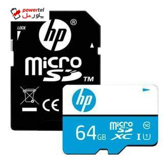 کارت حافظه‌ microSDXC مدل mx310 کلاس 10 اسناتدارد UHS-1 U1 سرعت 100MBps ظرفیت 64 گیگابایت به همراه آداپتور sd