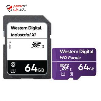 کارت حافظه microSDXC وسترن دیجیتال کلاس 10 استاندارد UHS-I U3 سرعت 100MBps ظرفیت 64 گیگابایت به همراه آداپتور SD کارت حافظه microSDXC وسترن دیجیتال کلاس 10 استاندارد UHS-I U3 سرعت 100MBps ظرفیت 64 گیگابایت به همراه آداپتور SD