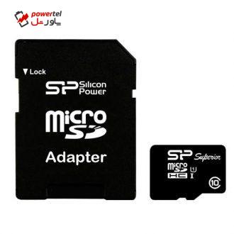کارت حافظه سیلیکون پاور Superior microSDXC 64GB UHS-I Class 10