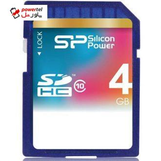 کارت حافظه ی SD سیلیکون پاور کلاس 10 – 4 گیگابایت کارت حافظه ی SD سیلیکون پاور کلاس 10 – 4 گیگابایت