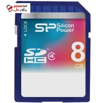 کارت حافظه ی SDHC سیلیکون پاور کلاس 4 – 8 گیگابایت