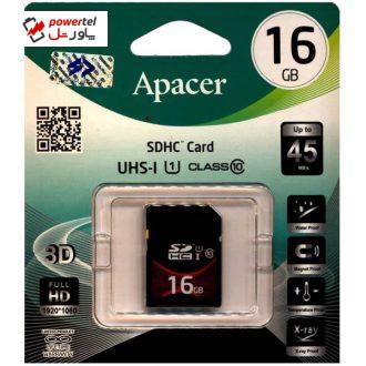 کارت حافظه SDHC اپیسر کلاس 10 استاندارد UHS-I U1 سرعت 45MBps ظرفیت 16 گیگابایت کارت حافظه SDHC اپیسر کلاس 10 استاندارد UHS-I U1 سرعت 45MBps ظرفیت 16 گیگابایت