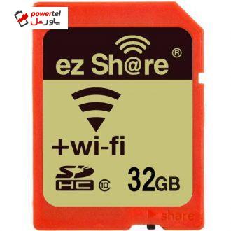 کارت حافظه SDHC ایزی شر کلاس 10 ظرفیت 32 گیگابایت همراه با Wifi کارت حافظه SDHC ایزی شر کلاس 10 ظرفیت 32 گیگابایت همراه با Wifi