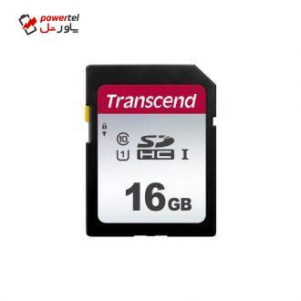 کارت حافظه SDHC ترنسند مدل 300S کلاس 10 استاندارد UHS-I U1 سرعت 95MBps ظرفیت 16 گیگابایت کارت حافظه SDHC ترنسند مدل 300S کلاس 10 استاندارد UHS-I U1 سرعت 95MBps ظرفیت 16 گیگابایت