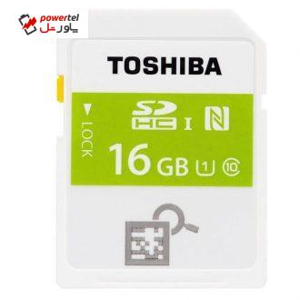 کارت حافظه SDHC توشیبا مدل NFC High Speed Professional کلاس 10 استاندارد UHS-I U1 ظرفیت 16 گیگابایت