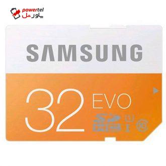 کارت حافظه SDHC سامسونگ مدل Evo کلاس 10 استاندارد UHS-I U1 سرعت 48MBps ظرفیت 32 گیگابایت کارت حافظه SDHC سامسونگ مدل Evo کلاس 10 استاندارد UHS-I U1 سرعت 48MBps ظرفیت 32 گیگابایت