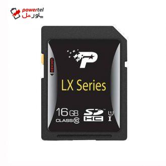 کارت حافظه SDHC پتریوت مدلLX Series کلاس 10 ظرفیت 16 گیگابایت کارت حافظه SDHC پتریوت مدلLX Series کلاس 10 ظرفیت 16 گیگابایت