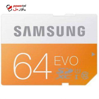 کارت حافظه SDXC سامسونگ مدل Evo کلاس 10 استاندارد UHS-I U1 سرعت 48MBps ظرفیت 64 گیگابایت