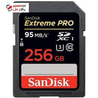 کارت حافظه SDXC سن دیسک مدل Extreme Pro کلاس 10 استاندارد UHS-I U3 سرعت 633X 95MBps ظرفیت 256 گیگابایت کارت حافظه SDXC سن دیسک مدل Extreme Pro کلاس 10 استاندارد UHS-I U3 سرعت 633X 95MBps ظرفیت 256 گیگابایت