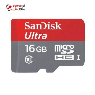 کارت حافظه microSD سن دیسک مدل Ultra کلاس 10 استاندارد UHS-I U1 سرعت 200X 30MBps ظرفیت 16 گیگابایت کارت حافظه microSD سن دیسک مدل Ultra کلاس 10 استاندارد UHS-I U1 سرعت 200X 30MBps ظرفیت 16 گیگابایت