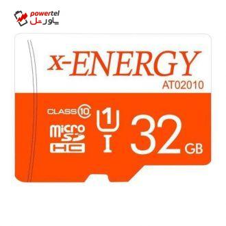 کارت حافظه microSDHC ایکس انرژی کلاس 10 استاندارد UHS-I U1 سرعت 80MBps ظرفیت 32 گیگابایت کارت حافظه microSDHC ایکس انرژی کلاس 10 استاندارد UHS-I U1 سرعت 80MBps ظرفیت 32 گیگابایت