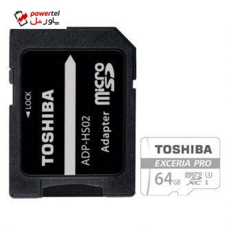 کارت حافظه microSDHC توشیبا مدل M401 کلاس 10 استاندارد UHS-I U3 سرعت 95MBps ظرفیت 64 گیگابایت