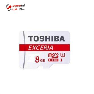 کارت حافظه microSDHC توشیبا کلاس 10 استاندارد UHS-l U3 سرعت 90MBps ظرفیت 8 گیگابایت کارت حافظه microSDHC توشیبا کلاس 10 استاندارد UHS-l U3 سرعت 90MBps ظرفیت 8 گیگابایت