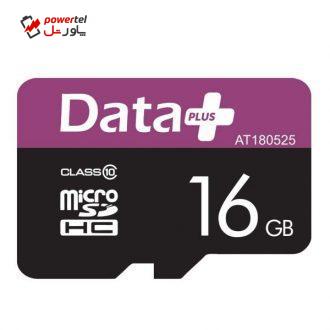 کارت حافظه microSDHC دیتاپلاس مدل AT180525  کلاس 10 ظرفیت 16 گیگابایت