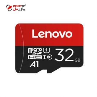 کارت حافظه microSDHC لنوو مدل A1 کلاس 10 استاندارد U1 سرعت 90MBps ظرفیت 32 گیگابایت